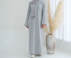 Amal – Løs og Lett Kjole Grå