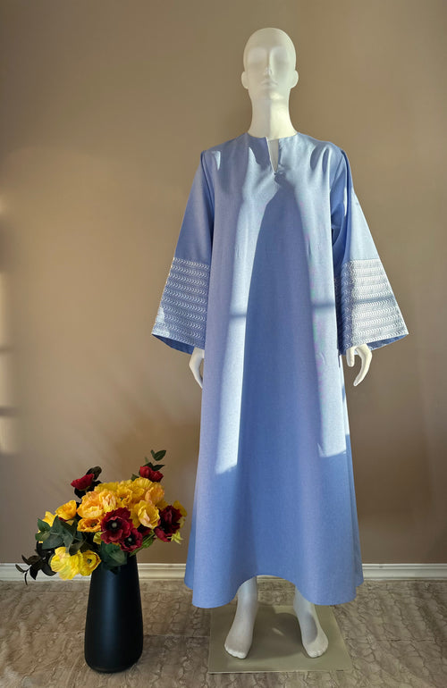 Noor Abaya Blue