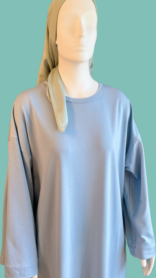 Amal – Løs og Lett Kjole Blå